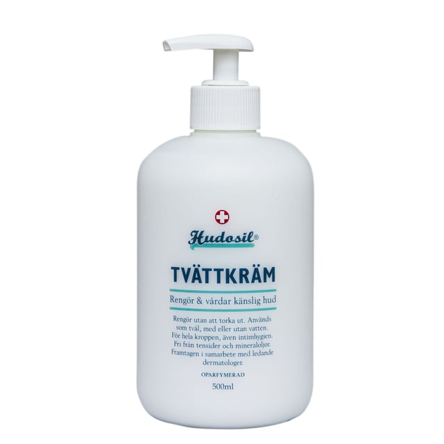 Hudosil Tvättkräm Pumpflaska Oparfymerad 500 ml | Hudvård - Händer & fötter - Handvård - Handtvål,Hudvård - Kroppsvård - Bad & dusch - Duschkräm & duschtvål,Intimvård - Intimhygien - Intimtvål,Baby, barn & förälder - Hudvård för barn - Duschtvål & duschkräm för barn | Apoteka