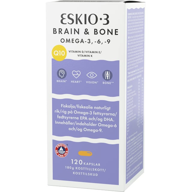 ESKIO-3 Brain & Bone 120 kapslar | Baby, barn & förälder - Vitaminer & kosttillskott för barn - Kosttillskott för barn - Omega-3 för barn | Apoteka