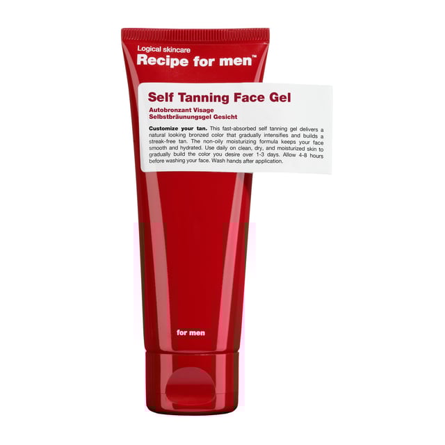 Recipe for men Self Tanning Face Gel 75 ml | Hudvård - Brun utan sol - Brun utan sol för ansikte | Apoteka