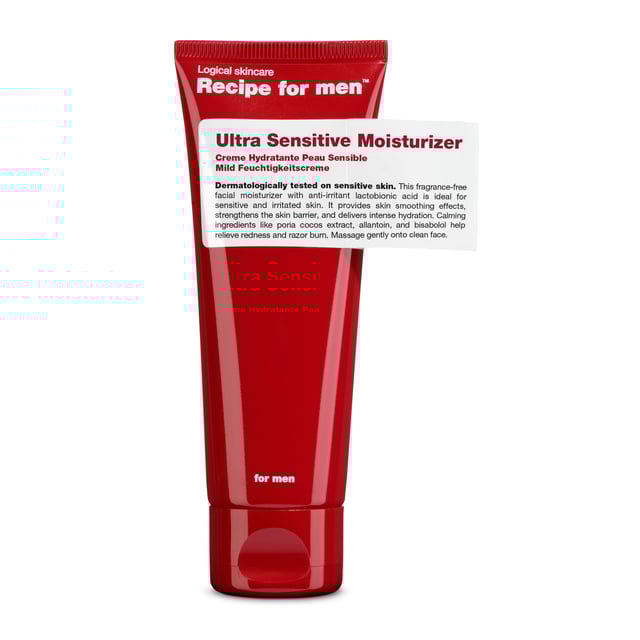 Recipe for men Ultra Sensitive Moisturizer 75 ml | Hudvård - Hudvård för män - Ansiktsvård för män - Ansiktskräm | Apoteka