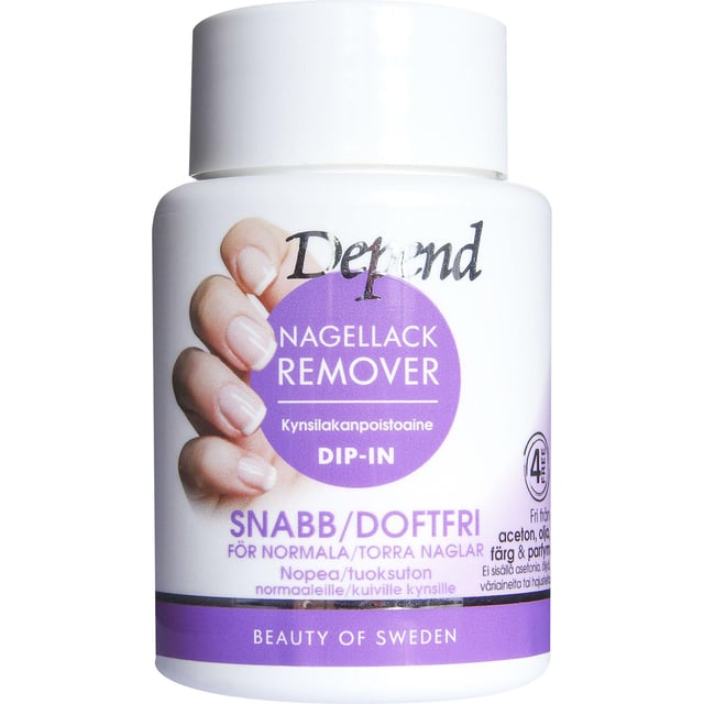 Depend Remover Dip-in lila 75ml | Smink - Naglar - Nagellacksborttagning | Apoteka