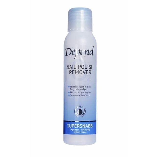 Depend Nagellacksremover supersnabb blå 250 ml | Smink - Naglar - Nagellacksborttagning | Apoteka