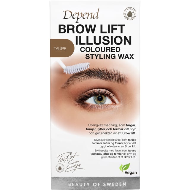 Depend Brow Lift Illusion Colored Styling Vax Taupe 1 st | Smink - Ögonbryn - Ögonbrynsskugga & ögonbrynsgel | Apoteka