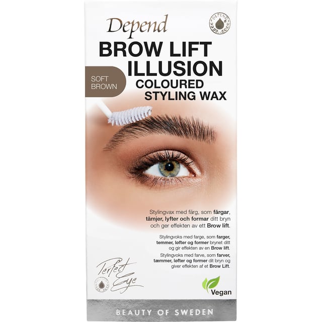 Depend Brow Lift Illusion Colored Styling Vax Soft Brown 1 st | Smink - Ögonbryn - Ögonbrynsskugga & ögonbrynsgel | Apoteka