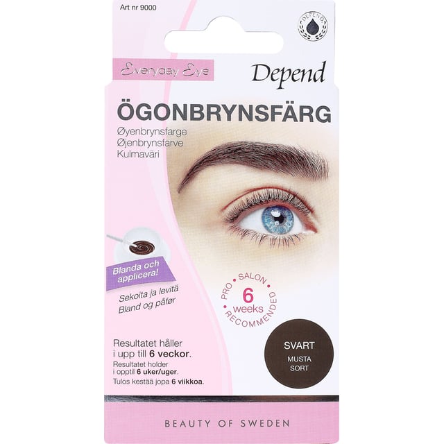 Depend Everyday Eye Ögonbrynsfärg Svart 1 st | Smink - Ögonbryn - Ögonbrynsfärgning & ögonfransfärgning | Apoteka