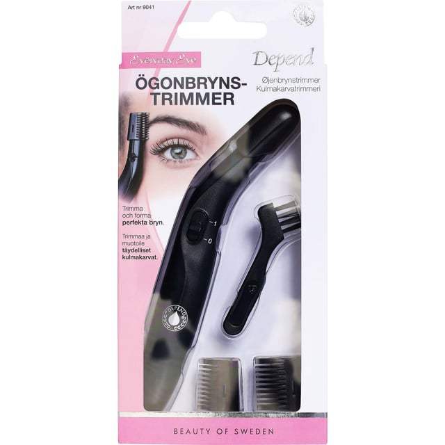 Depend Ögonbrynstrimmer | Hudvård - Hudvård för män - Skäggvård - Skäggtrimmer,Smink - Ögonbryn - Ögonbrynsfärgning & ögonfransfärgning,Hudvård - Rakning & hårborttagning - Hårtrimmer | Apoteka