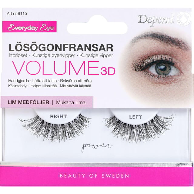 Depend Lösögonfrans Power 1 set | Smink - Ögonmakeup - Lösögonfransar | Apoteka