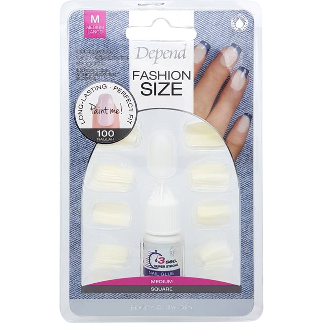 Depend Fashion Size 100-pack Medium | Smink - Naglar - Nagellack - Färgat nagellack | Apoteka
