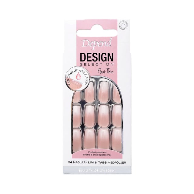 Depend Design Selection French Ombre Short Coffin Nord | Smink - Naglar - Nagelsax & nagelfil,Smink - Naglar - Nagellack | Apoteka