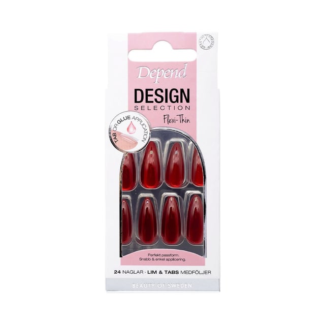 Depend Design Selection Ruby Red Almond Nord | Smink - Naglar - Nagelsax & nagelfil,Smink - Naglar - Nagellack | Apoteka