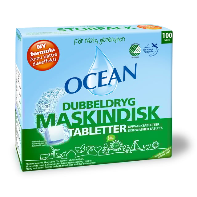 Ocean Maskindisktabletter 100 st | Hushåll - Diskmedel | Apoteka