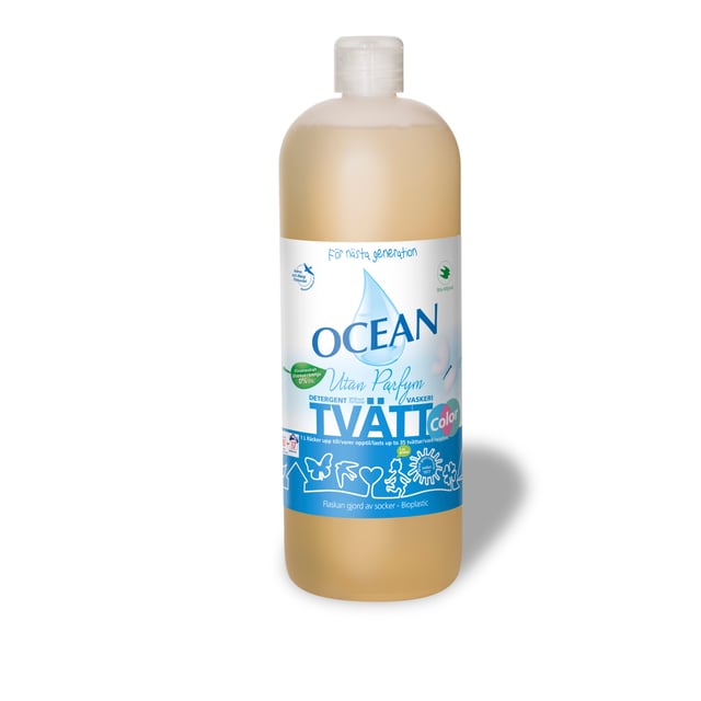 Ocean Flytande Tvättmedel Color Oparfymerad 1 liter | Hushåll - Tvättmedel | Apoteka