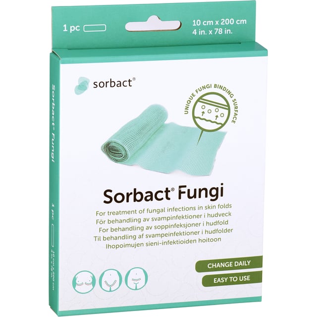 Sorbact Fungi Förband Svampbindande 10x200 cm 1 st | Sår, bett & stick - Sår - Förband | Apoteka