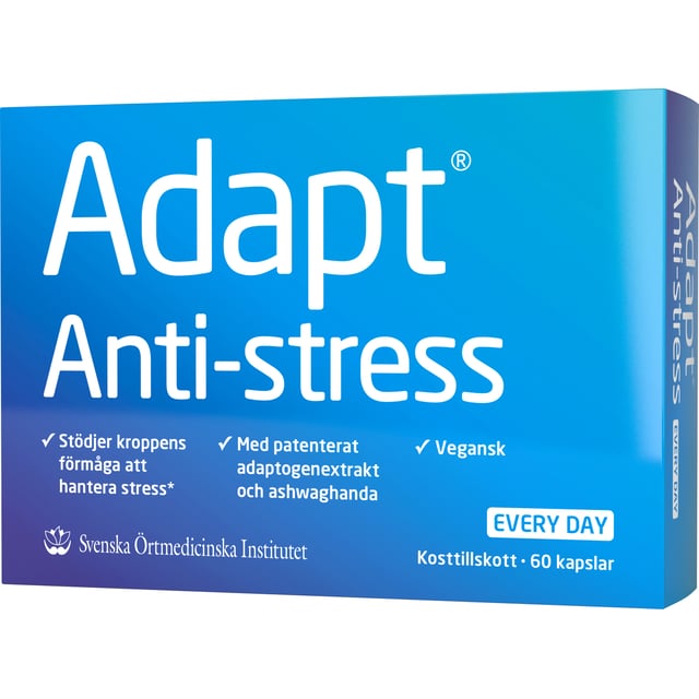 Adapt Anti-Stress 60 kapslar | Vitaminer & kosttillskott - Lugn & ro,Vitaminer & kosttillskott - Sömn | Apoteka