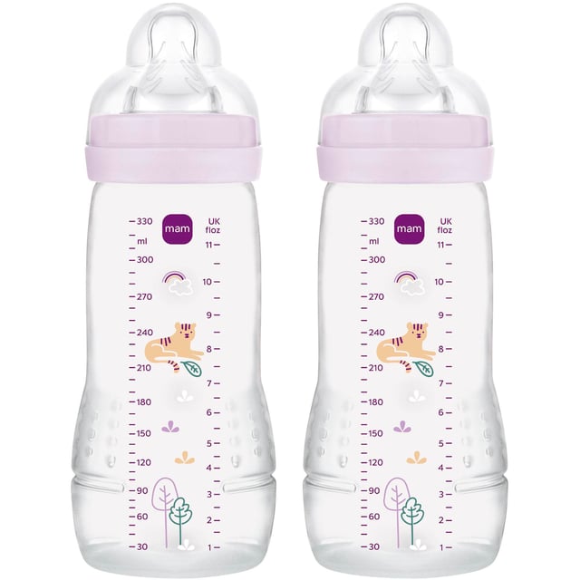 MAM Easy Active Pink 2P 330 ml | Baby, barn & förälder - Mata - Nappflaskor & vällingflaskor | Apoteka