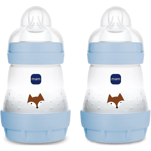 MAM Easy Start Anti-Colic Blue 160 ml 2 st | Baby, barn & förälder - Lilla apoteket - Mage & tarm hos barn - Spädbarnskolik,Baby, barn & förälder - Mata - Nappflaskor för nyfödda | Apoteka