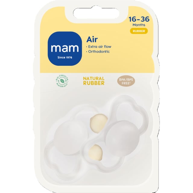 MAM Napp Air 16-36 Månader Latex - Olika färger | Baby, barn & förälder - Nappar & napphållare - Nappar | Apoteka