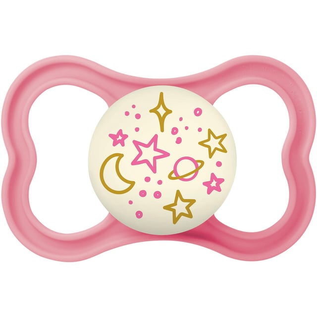 MAM Supreme Night 6-16 månader Silk Steriliseringsbox Rosa 1-pack | Baby, barn & förälder - Nappar & napphållare - Nattnappar | Apoteka