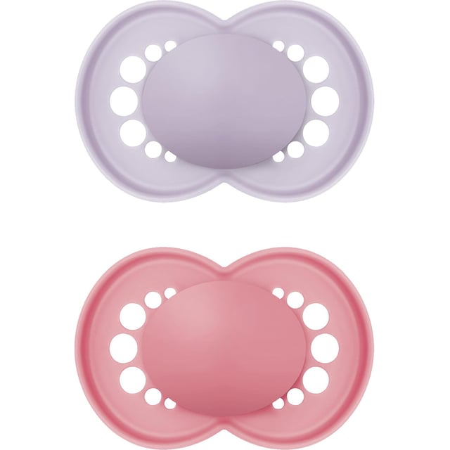 MAM Original 6-16 månader Rosa Unprinted 2-pack | Baby, barn & förälder - Nappar & napphållare - Nappar | Apoteka