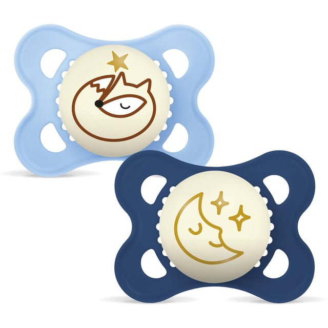 MAM Original Night Silk 0-6m Box V Blue 2 st | Baby, barn & förälder - Nappar & napphållare - Nattnappar,Baby, barn & förälder - Nappar & napphållare - Nappar | Apoteka