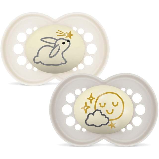 MAM Original Night Silk 6-16m Box V Neutral 2 st | Baby, barn & förälder - Nappar & napphållare - Nattnappar | Apoteka