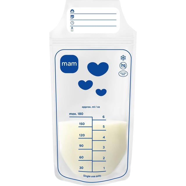 MAM Storage Bags 180 ml 25 st | Baby, barn & förälder - Amma - Tillbehör för amning,Baby, barn & förälder - Mata - Tillbehör & förvaring | Apoteka