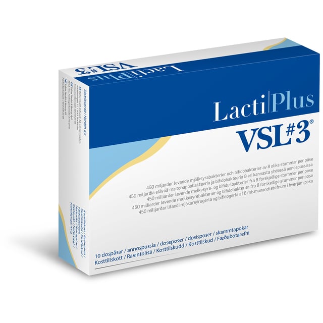 Lactiplus VSL3 10 Dospåsar | Vitaminer & kosttillskott - Kosttillskott för mage - Mjölksyrabakterier,Mage & tarm - Mjölksyratabletter | Apoteka