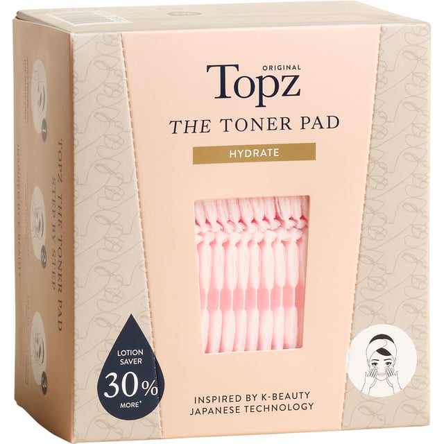 Topz Premium The Toner Pad 50 st | Hudvård - Ansiktsvård - Tillbehör - Bomullspads | Apoteka