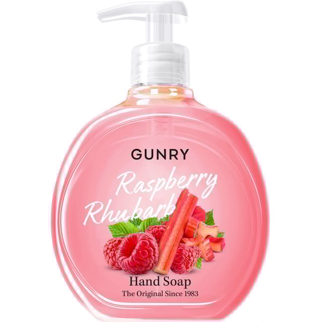Gunry Hand Soap Original Raspberry & Rhubarb 500 ml | Hudvård - Händer & fötter - Handvård - Handtvål | Apoteka