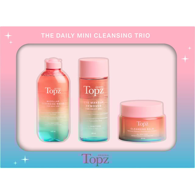 Topz Daily Skincare Mini Set | Hudvård - Ansiktsvård - Ansiktsrengöring - Micellärvatten,Hudvård - Ansiktsvård - Ansiktsrengöring - Rengöringsgel,Smink - Sminkborttagning | Apoteka