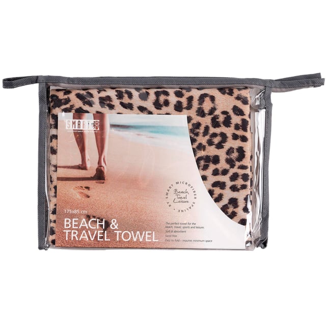Smart Microfiber Beachtowel Leopard | Hudvård - Kroppsvård - Bad & dusch - Duschtillbehör | Apoteka