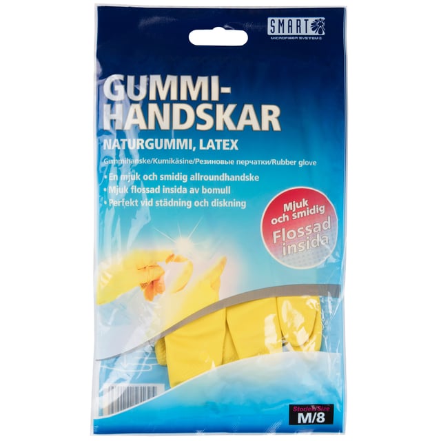 Smart Microfiber Gummihandske 8/M 1 par | Hushåll - Hushållstillbehör | Apoteka