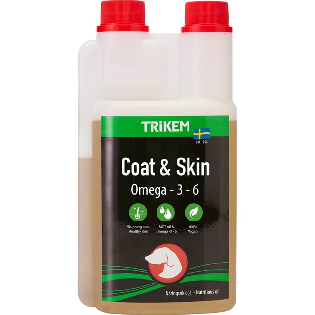 TRiKEM Coat & Skin 500 ml | Djur - Djurfoder & tillskott - Omega-3 & laxolja | Apoteka