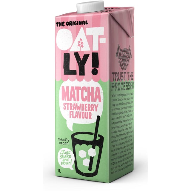 Oatly Matcha Jordgubb Havredryck 1 liter | Mat & dryck - Superfood - Matcha | Apoteka