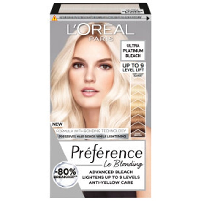 LOréal Paris Préférence Le Blonding Advanced Bleach for normal hair 9L Ultra Platinum | Hårvård - Hårfärg - Permanent hårfärg | Apoteka