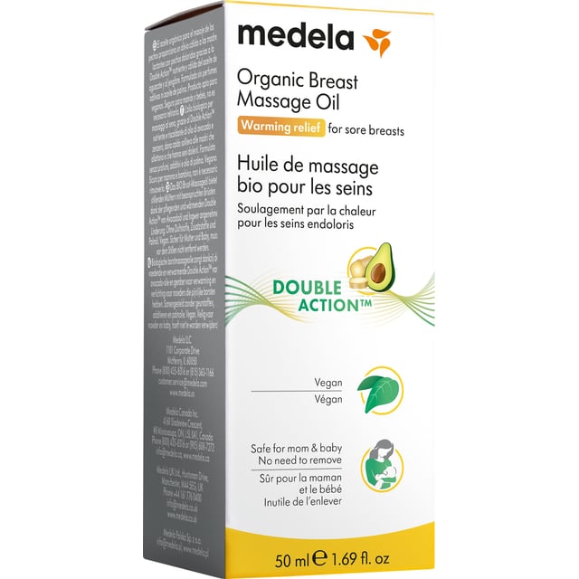 Medela Organic Breast Massage Oil 50 ml | Hudvård - Kroppsvård - Kroppsolja - Massageolja,Baby, barn & förälder - Amma - Ömma & såriga bröstvårtor | Apoteka