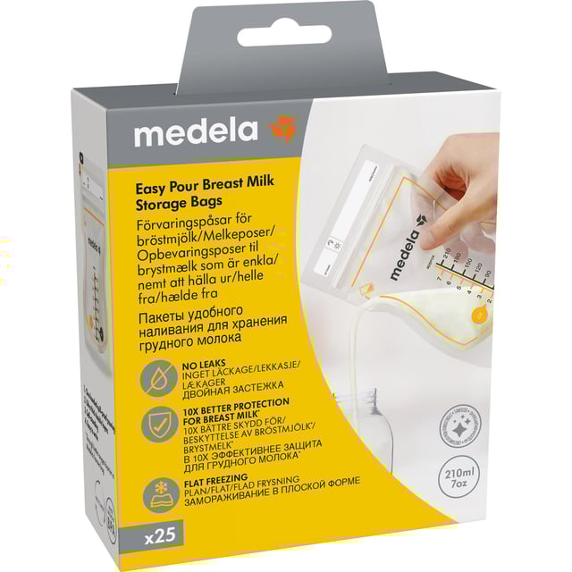 Medela Easy Pour Förvaringspåsar för Bröstmjölk 25 st | Baby, barn & förälder - Mata - Tillbehör & förvaring | Apoteka