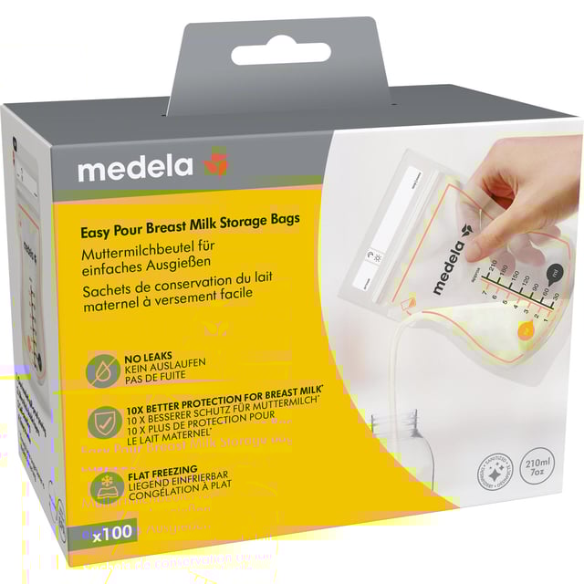 Medela Easy Pour Förvaringspåsar för Bröstmjölk 100 st | Baby, barn & förälder - Mata - Tillbehör & förvaring | Apoteka