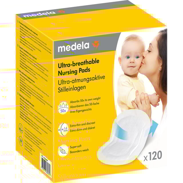 Medela Ultraandningsbara Amningsinlägg 120 st | Baby, barn & förälder - Amma - Amningsinlägg & amningskupor | Apoteka