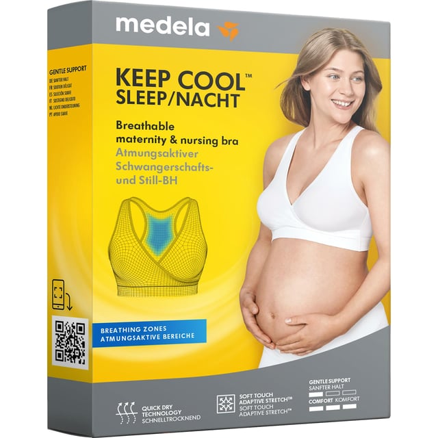 Medela Keep Cool Natt-BH, vit, XL | Baby, barn & förälder - Amma - Amnings-BH | Apoteka
