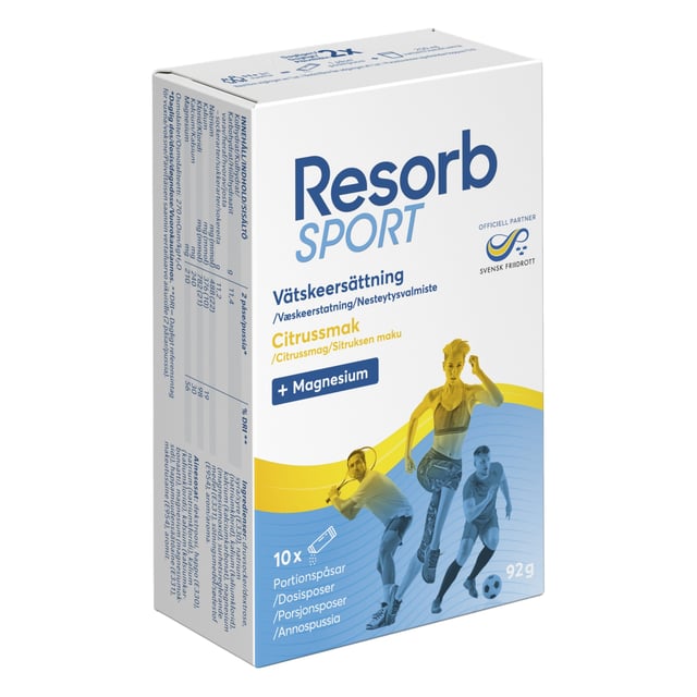 Resorb Vätskeersättning Sport 10 portionspåsar