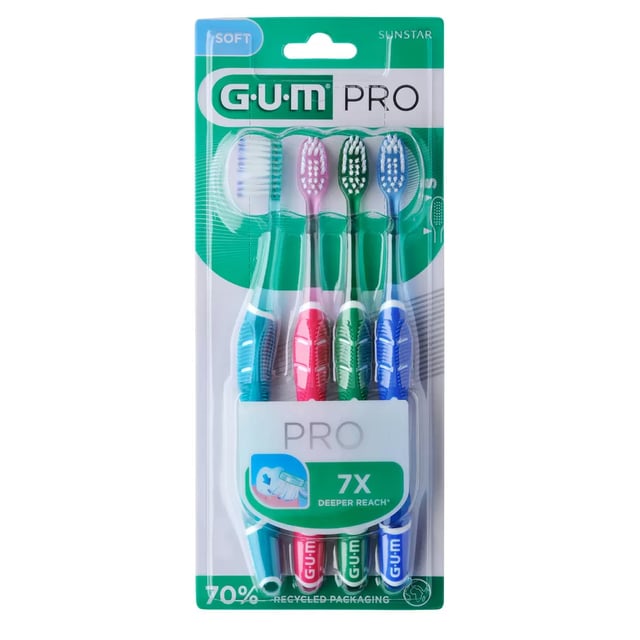 GUM Technique Pro Soft 4 st | Munvård - Tandborste - Manuell tandborste | Apoteka