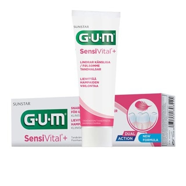 GUM Sensivital+ Tandkräm 75 ml | Munvård - Tandkräm | Apoteka