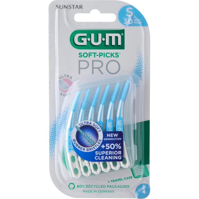 GUM Soft-Picks Pro S 30 st | Munvård - Mellanrumsrengöring - Tandpetare | Apoteka