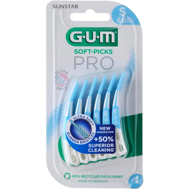 GUM Soft-Picks Pro S 60 st | Munvård - Mellanrumsrengöring - Tandpetare | Apoteka