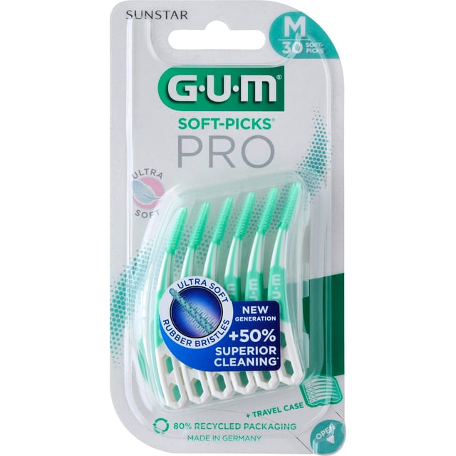 GUM Soft-Picks Pro M 30 st | Munvård - Mellanrumsrengöring - Tandpetare | Apoteka