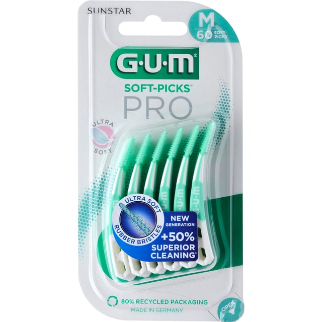 GUM Soft-Picks Pro M 60 st | Munvård - Mellanrumsrengöring - Tandpetare | Apoteka