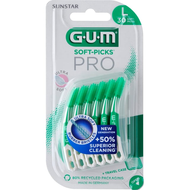 GUM Soft-Picks Pro L 30 st | Munvård - Mellanrumsrengöring - Tandpetare | Apoteka