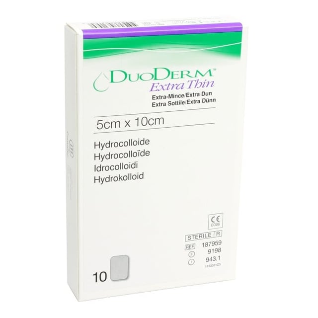 DuoDERM Extra Thin 5x10cm 10 st | Sår, bett & stick - Sår - Kompress,Sår, bett & stick - Sår - Bandage | Apoteka