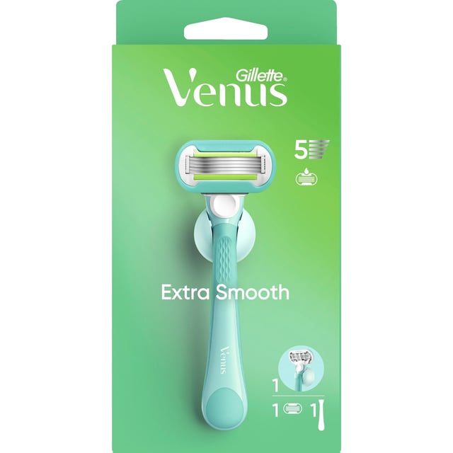 Gillette Venus Extra Smooth Rakhyvel med 1 st Rakblad & Duschhållare | Hudvård - Rakning & hårborttagning - Rakhyvlar | Apoteka